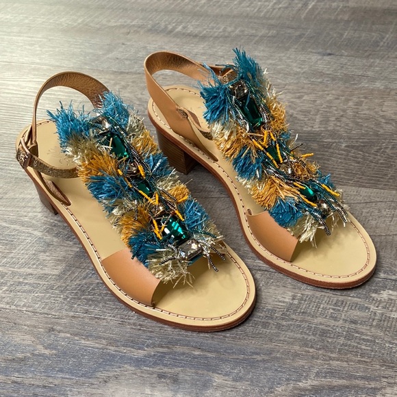 Anthropologie Sanchita Dilochia Rhinestone Sandals - Picture 2 of 6